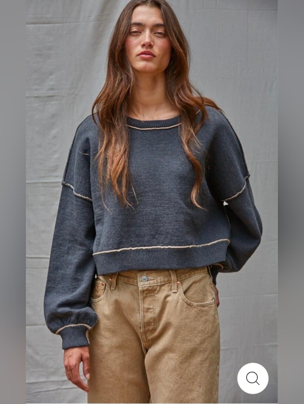 Anthropologie By Together Boat Neck Pullover Sweater Gray Small,Med,Large NWT